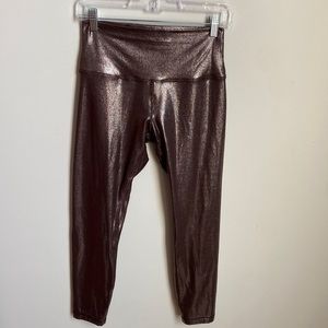Lululemon bronze shimmer align leggings sz 8